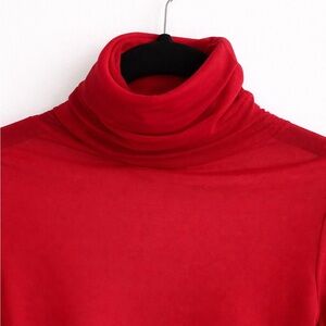 Red Turtleneck Sweater